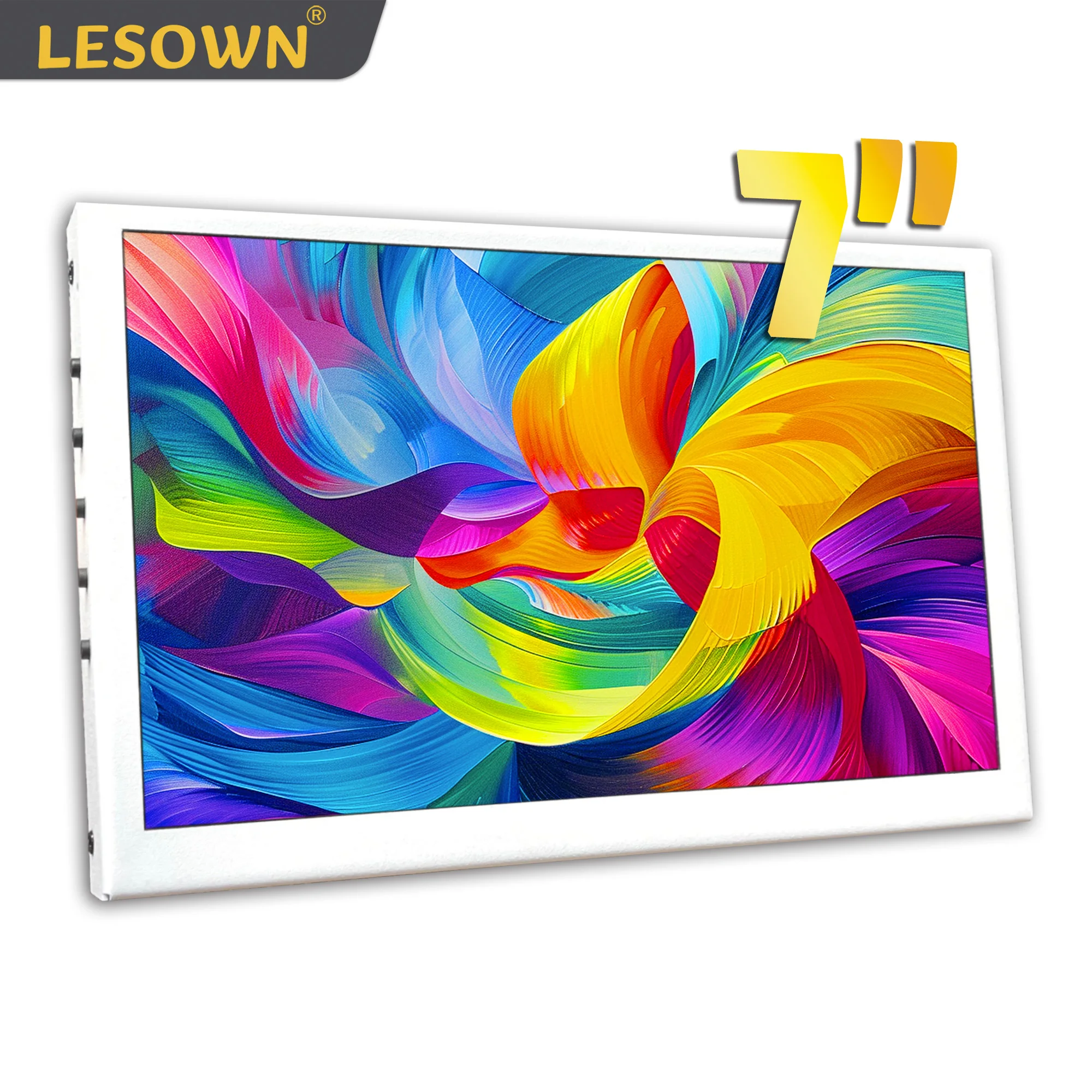 

LESOWN Small HDMI LCD Monitor Portable 7 inch mini Touch Screen 1024x600 IPS Extra Monitor Laptop PC Secondary Display White