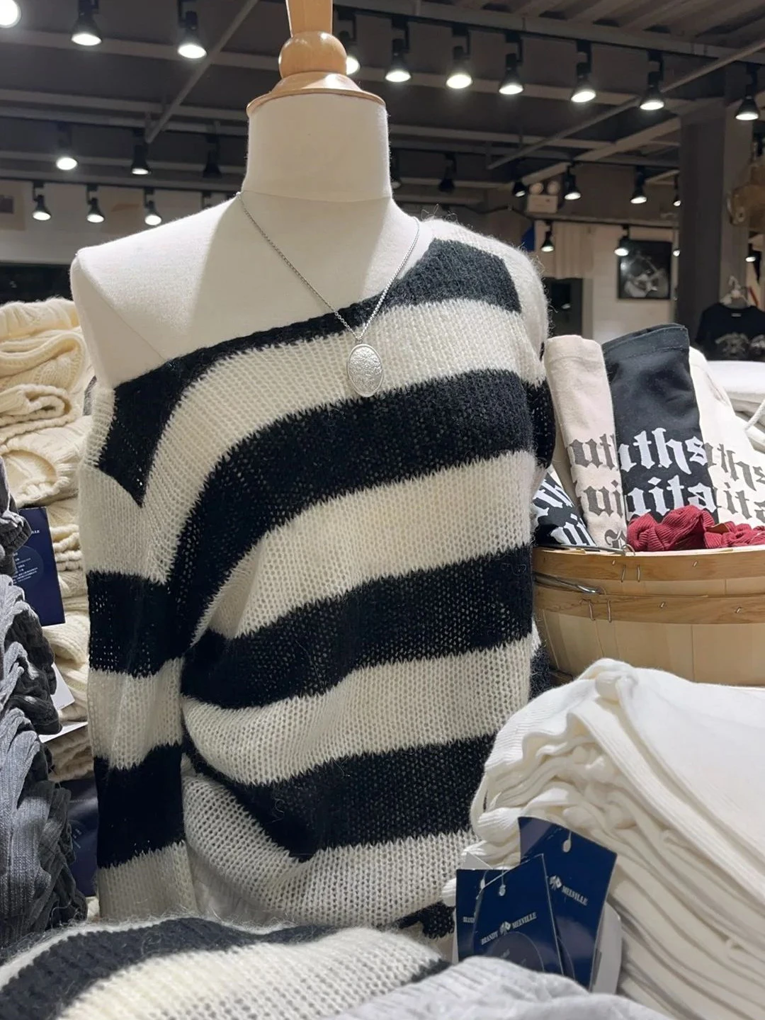 Striped Knitted Long Sleeve Woman Scoop Neck Cotton Thin Smock Autumn Casual Vintage Streetwear Tee Shirts Y2k Tops New Clothes