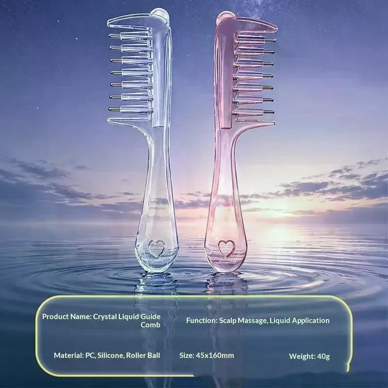 Multi-Function Mini Portable Head Applicator Comb Anti-Frizz Hair Care Hair Firming Applicator Scalp Nourish Anti-Static
