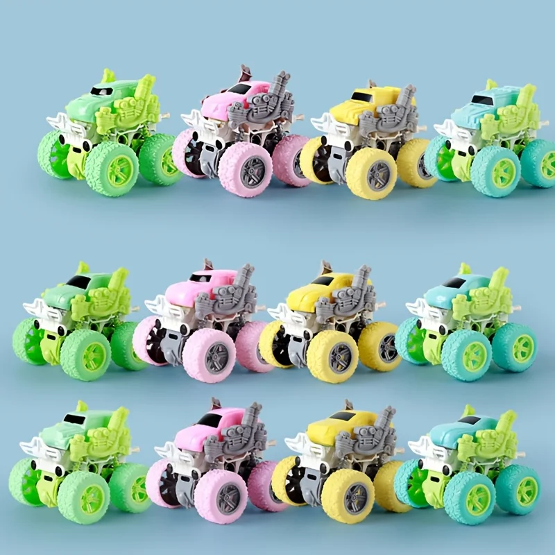 véhicule tout-terrain cascadeur à inertie motrice à quatre roues motrices, poussant vers l'avant, marche arrière par friction, 360 °   rotation, debout, cadeau idéal