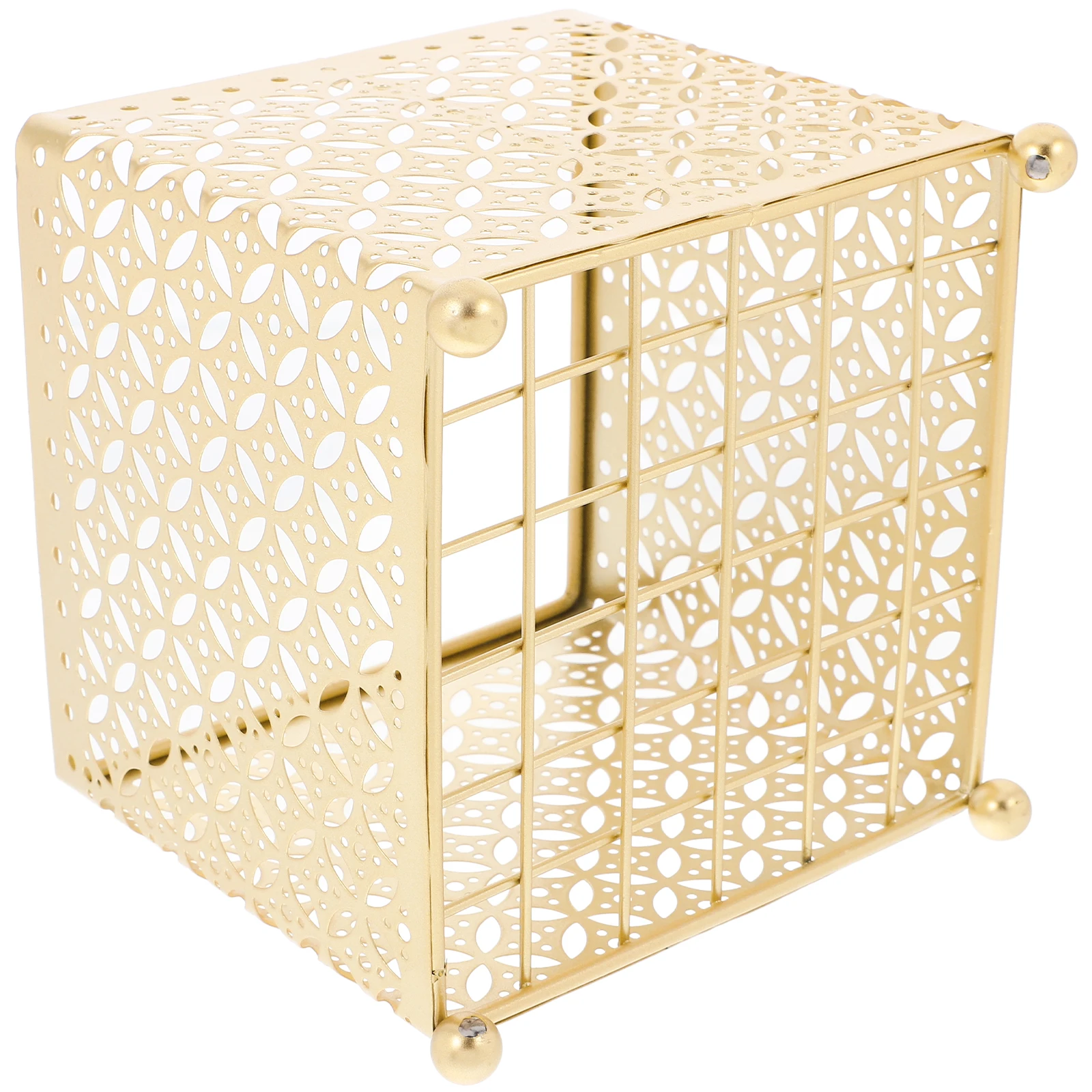 

Coffee Capsule Storage Rack for Countertop Metal Basket Organizer Golden Wire Sturdy Compact Lightweight Sundry Snack