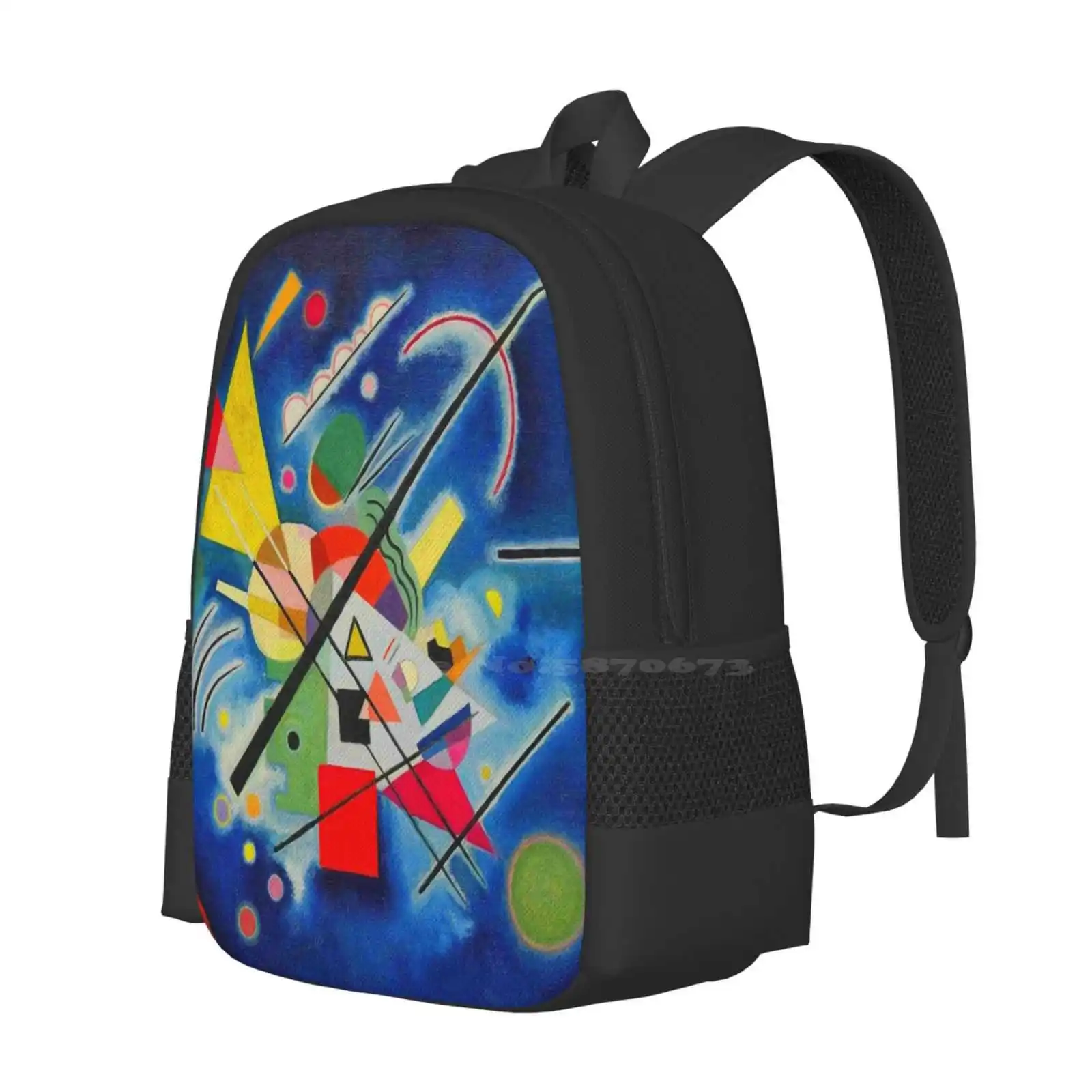 Kandinsky , Blue Painting Hot Sale Backpack Fashion Bags Kandinsky Blue Painting