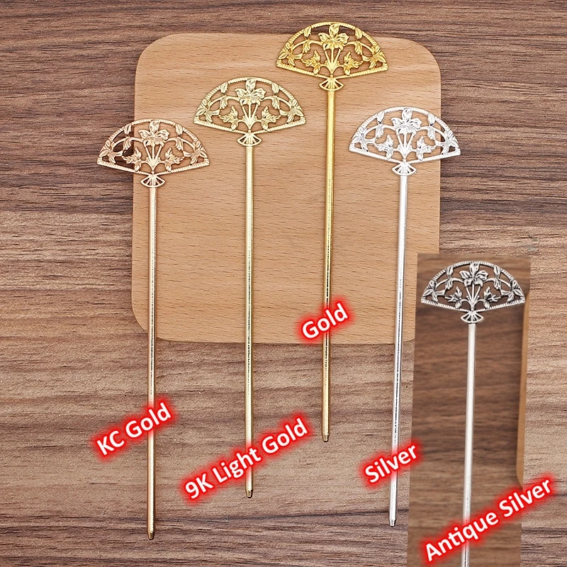 BoYuTe Alloy Fan Hair Stick Materials Handmade Diy Jewelry Accessories and Components Wholesale
