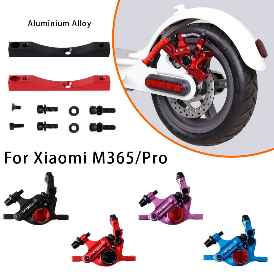 Aluminium Alloy Hydraulic Brake Calipers For Xiaomi M365/Pro Electric Scooter ZOOM Xtech HB100 Upgrade 110/120mm Disk Brakes Pad