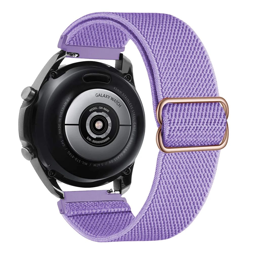 Garmin Vivoactive 3用の伸縮性ナイロンウォッチバンド,Forerunner 55, 158, 245, 645用ストラップ,20mm