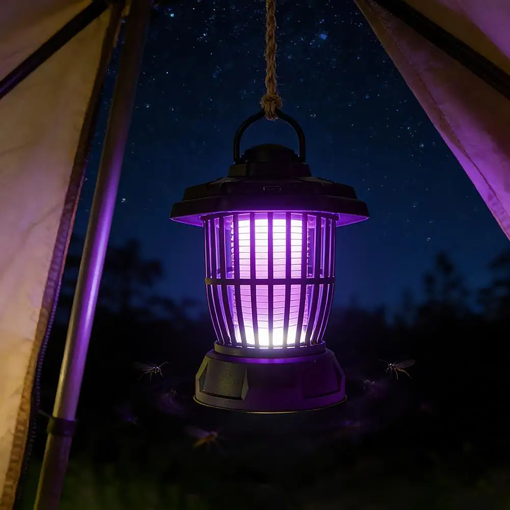 Electric Mosquito Killer Lamp USB 5V UV 365nm Bug Zapper Insect Trap Portable Rechargeable Fly Killer Camping Fly Trap