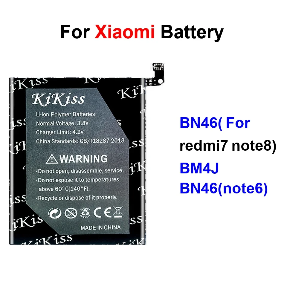 

Mobile Phone Battery Safe BM4J Bn46note6 4700-5050Mah For Xiaomi Redmi 88T NOTE6 7 Note 6 8 Pro