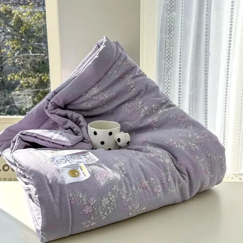 Spring and Summer New Cloud Knitted Cotton Quilt Double Summer Quilt  Student Dormitory Air Conditioning Quilt