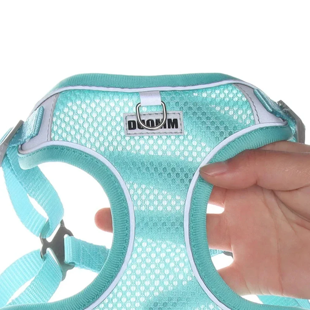 Dog Harness Leash Set For Small Medium Dog Cat Chest Strap Reflective Dog Clothes Vest Set Chihuahua Outdoor Walking Pet Supplie_voghion.com