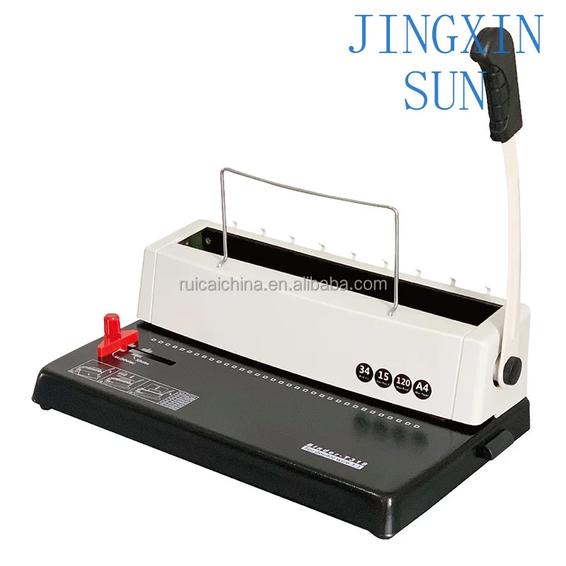 Factory Price Office Wire Binder Machine with 15 Sheets Punching Thickness