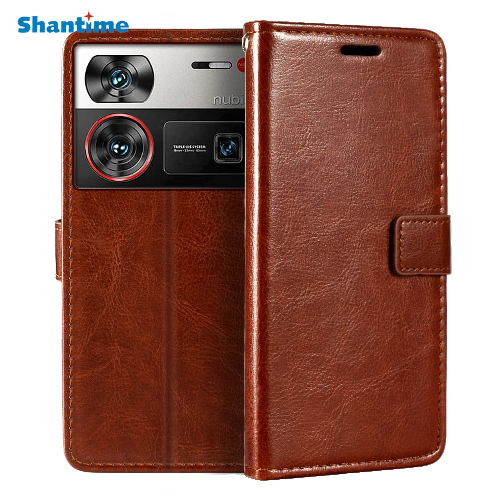 Case For ZTE Nubia Z60 Ultra 5G Wallet PU Magnetic Case Cover With Card Holder And Kickstand For Z60 Ultra 5G Leading Version