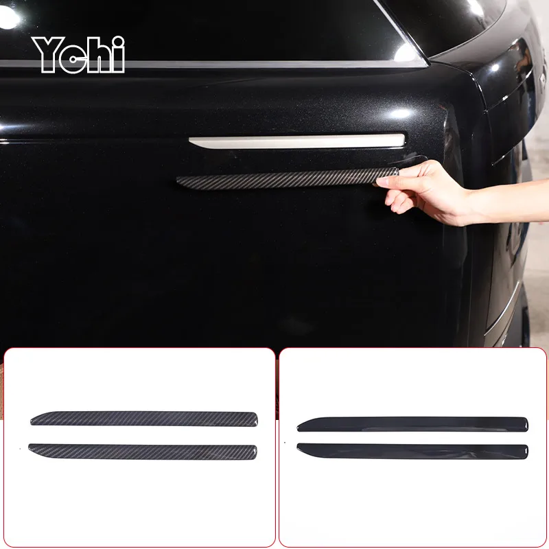 

Car Exterior ABS Carbon Fiber Side Fender Frame Cover Sticker Cover Trim Accessories For Range Rover Vogue L460 2023