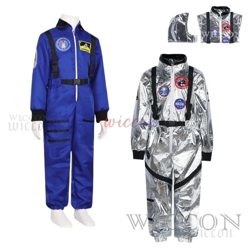 실버 남녀 공용 우주복 점프수트 성인 코스프레 의상;6,a'3.k;8,