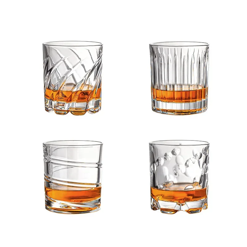 Rotating Whiskey Glass Old Fashioned Glass for Drinking Bourbon,Scotch,Cocktails ,Whisky, Shake Cup Creative Personality Glass