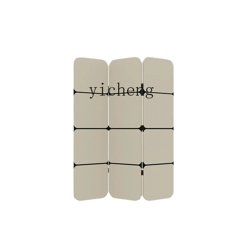 

Фотофон Zc средней древности в современном минималистичном кремовом стиле, плоские экраны для гостиной, складные мобильные блокирующие