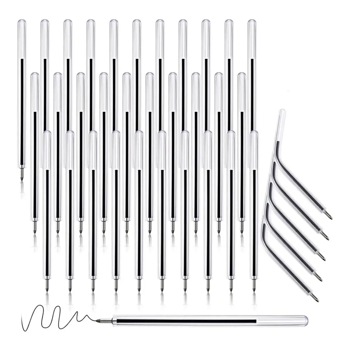 A343K 150 Pcs Safety Pens 3.8 Inches Flex Fountain Flexible Non-Lethal Paper Pens for Mental Health Hospitals and Prisons SUMMER