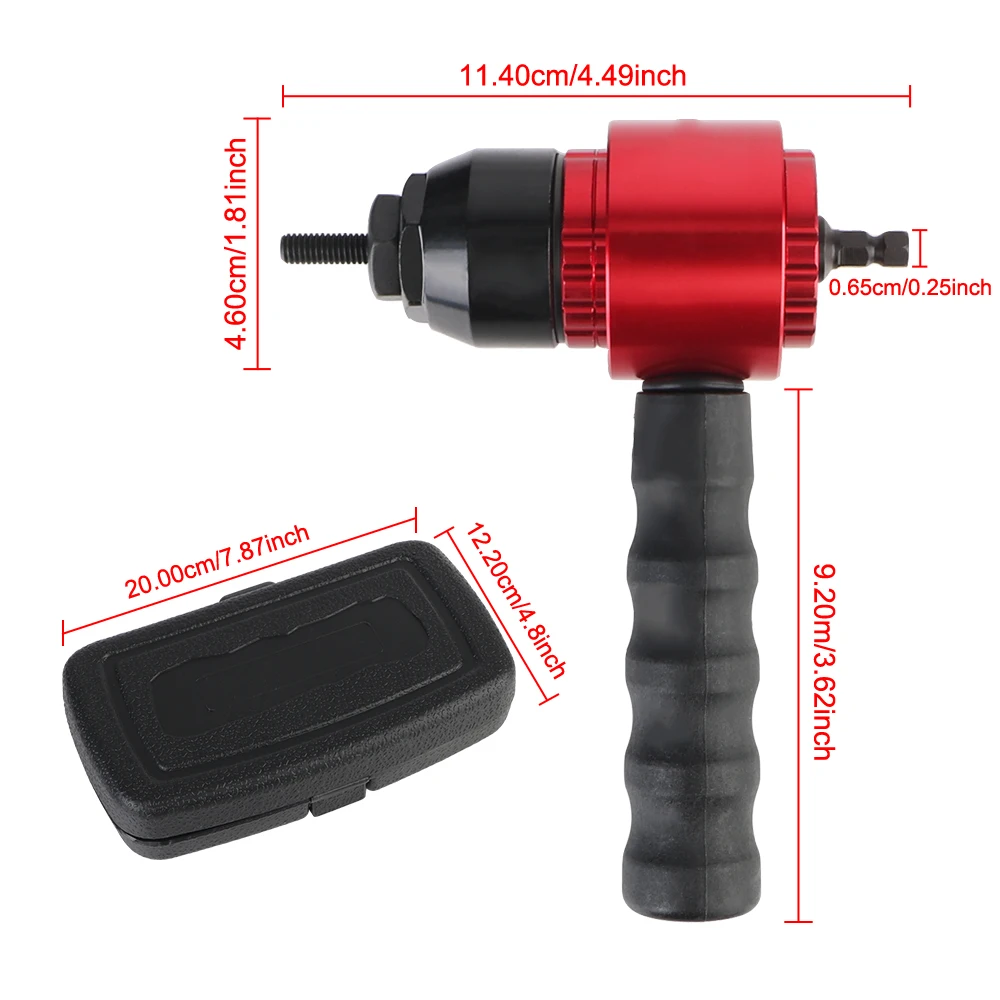 FAI DA TE Casa Dado Rivettatrice M3 M4 M5 M8 Elettrico Rivetto Dado Pistola Convertitore di Grado Industriale Plug-in Dado Strumento di Rivettatura Rapida