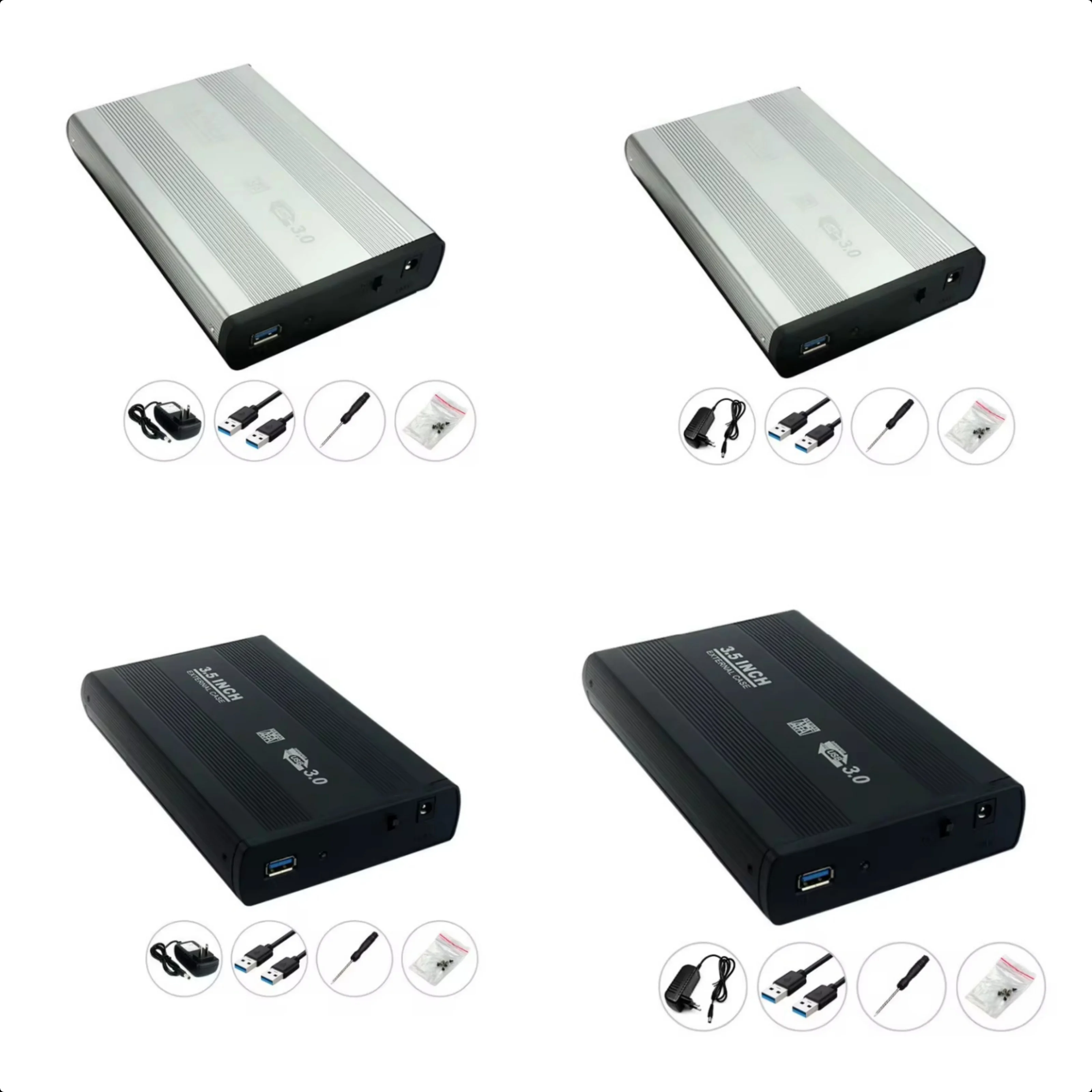 

Шасси с жестким приводом 3,5 дюйма, высокоскоростная алюминиевая поверхность Plug and Play для USB3.0, поддержка Windows 7/8/10/11 Mac OS 8,6, корпус