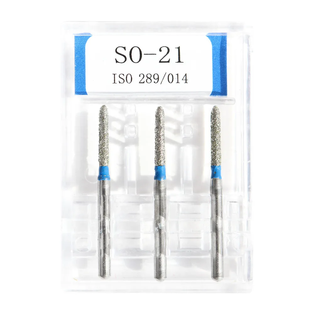 3pcs/Pack Standard Dental Diamond Burs High Speed Handpiece Polisher Drill Tools FG1.6mm Polishing Dentist Lab Material Products