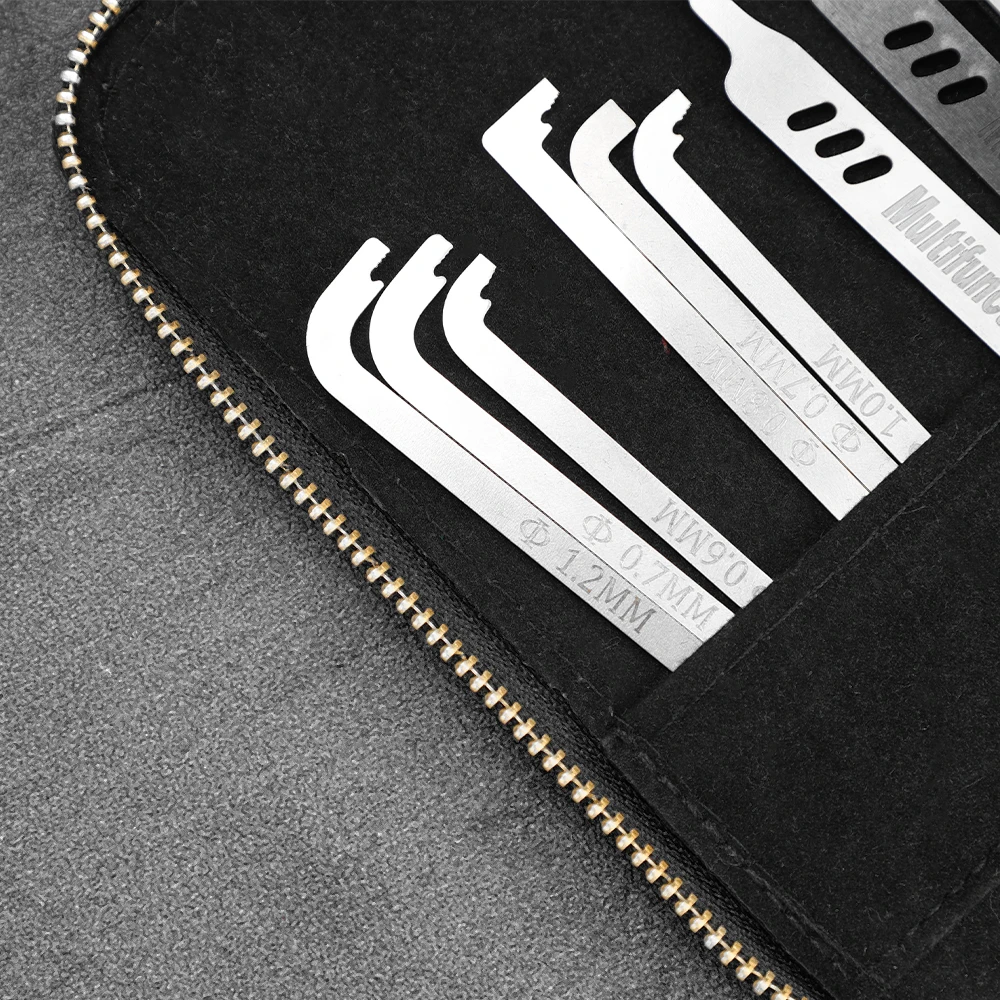 14Pcs 15x8cm Stainless Practical Lock pick Opening Tool Accessories Durable Repair Multi-size Locksmith Replacement Portable