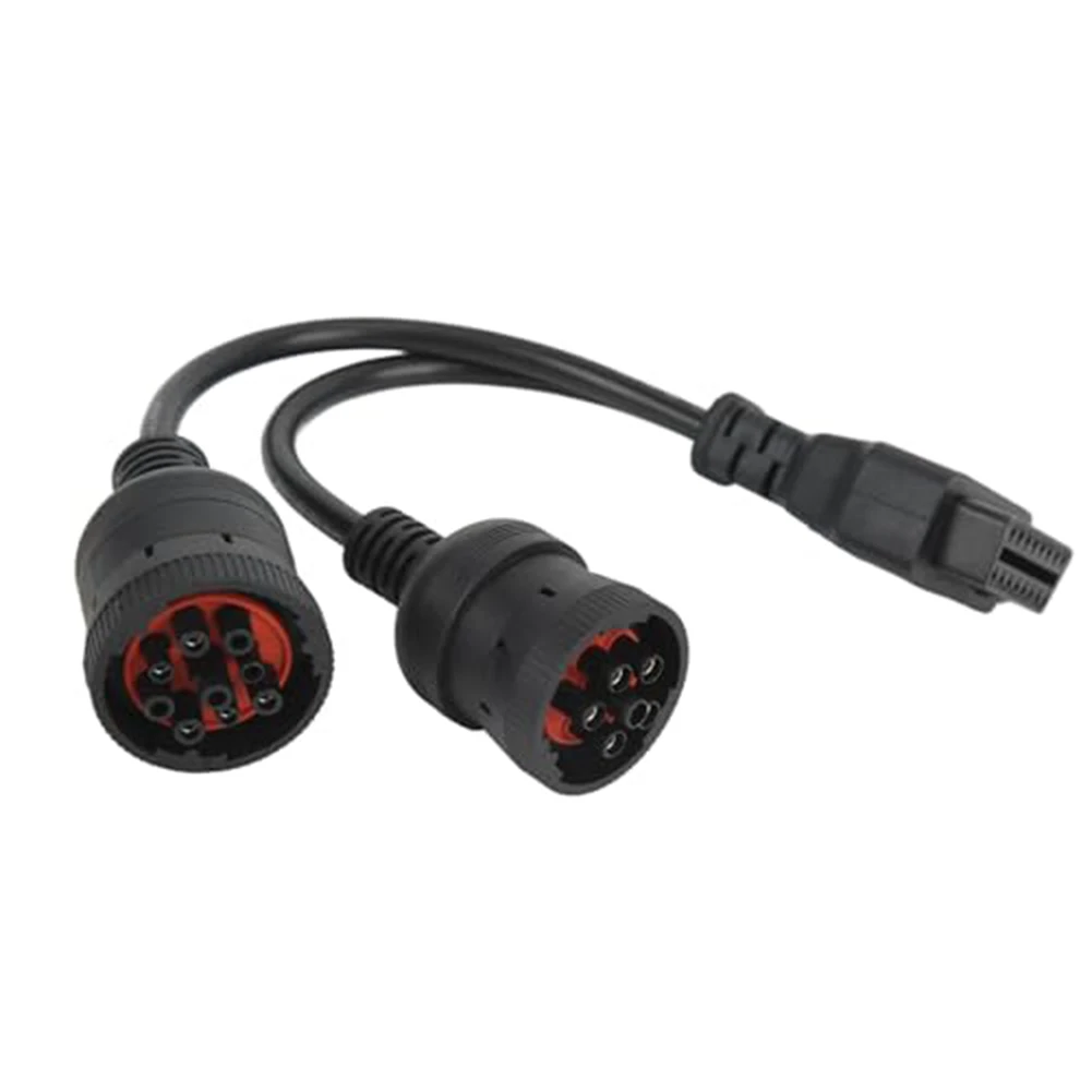 

Automotive Diagnostic 30CM Diesel Truck Cable Auto Cable For Diagnostic Tools Engine Care 6 Pin To 16 Pin CAN J1939 Data Support