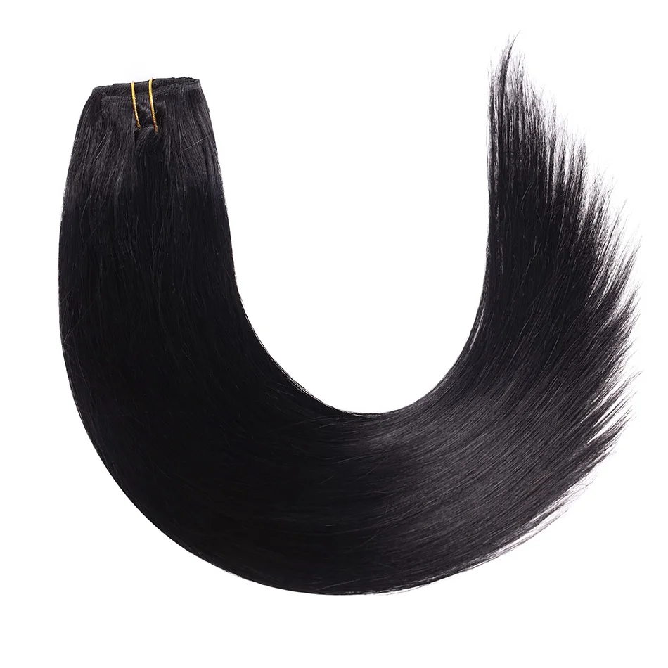 Grampo em extensões de cabelo cabelo humano 70g remy grampo de cabelo reto ins extensões de cabelo 100% não processado cabeça cheia cabelo brasileiro