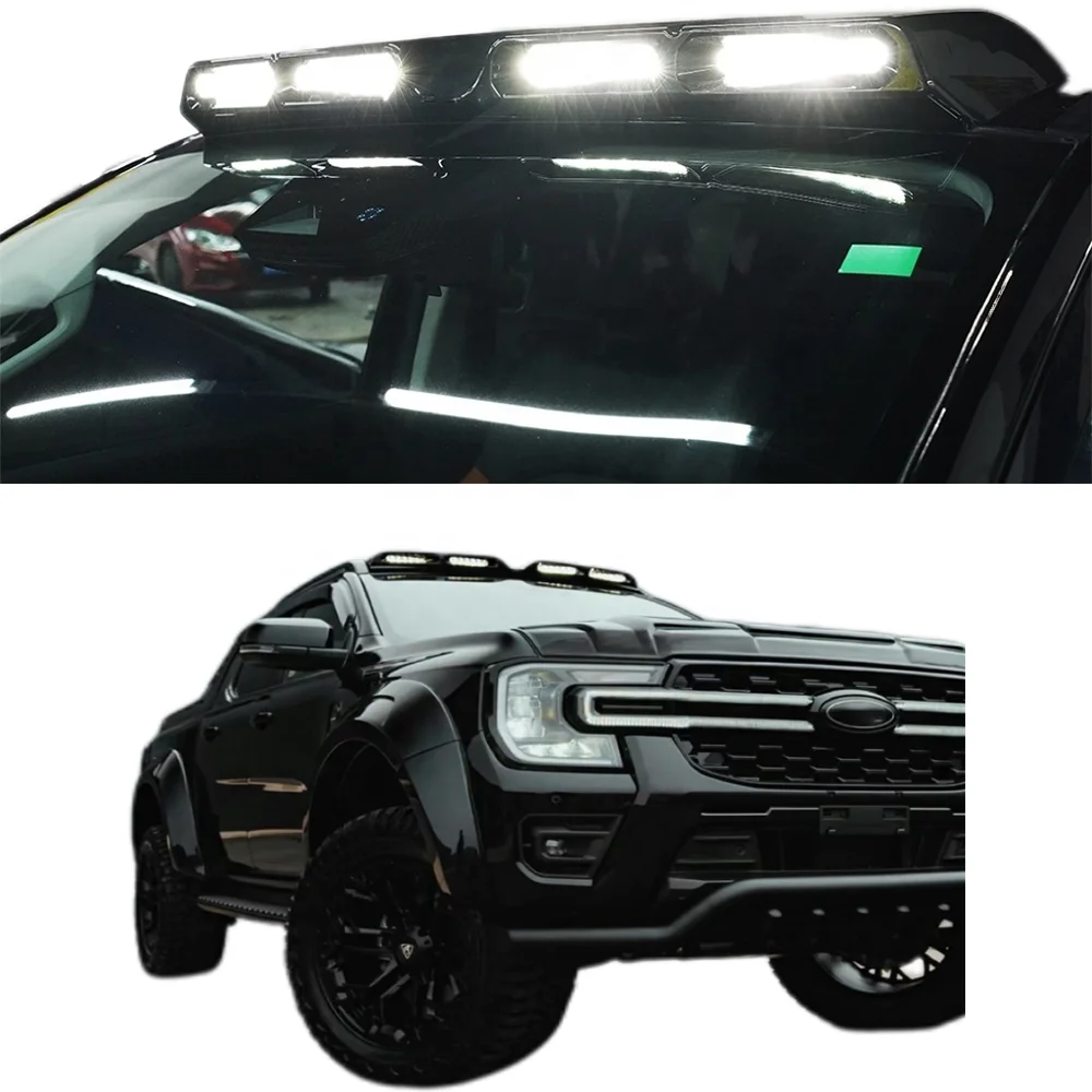 Car Accessories Ford Ranger Conversion Kit Roof Spoiler Light For Ford Ranger T9 2023