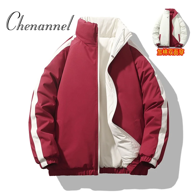 

New Jacket Two-sided Long Sleeve Outdoor Men Coats Women Reversible Windproof Coats Splashproof Double-Sided Jackets