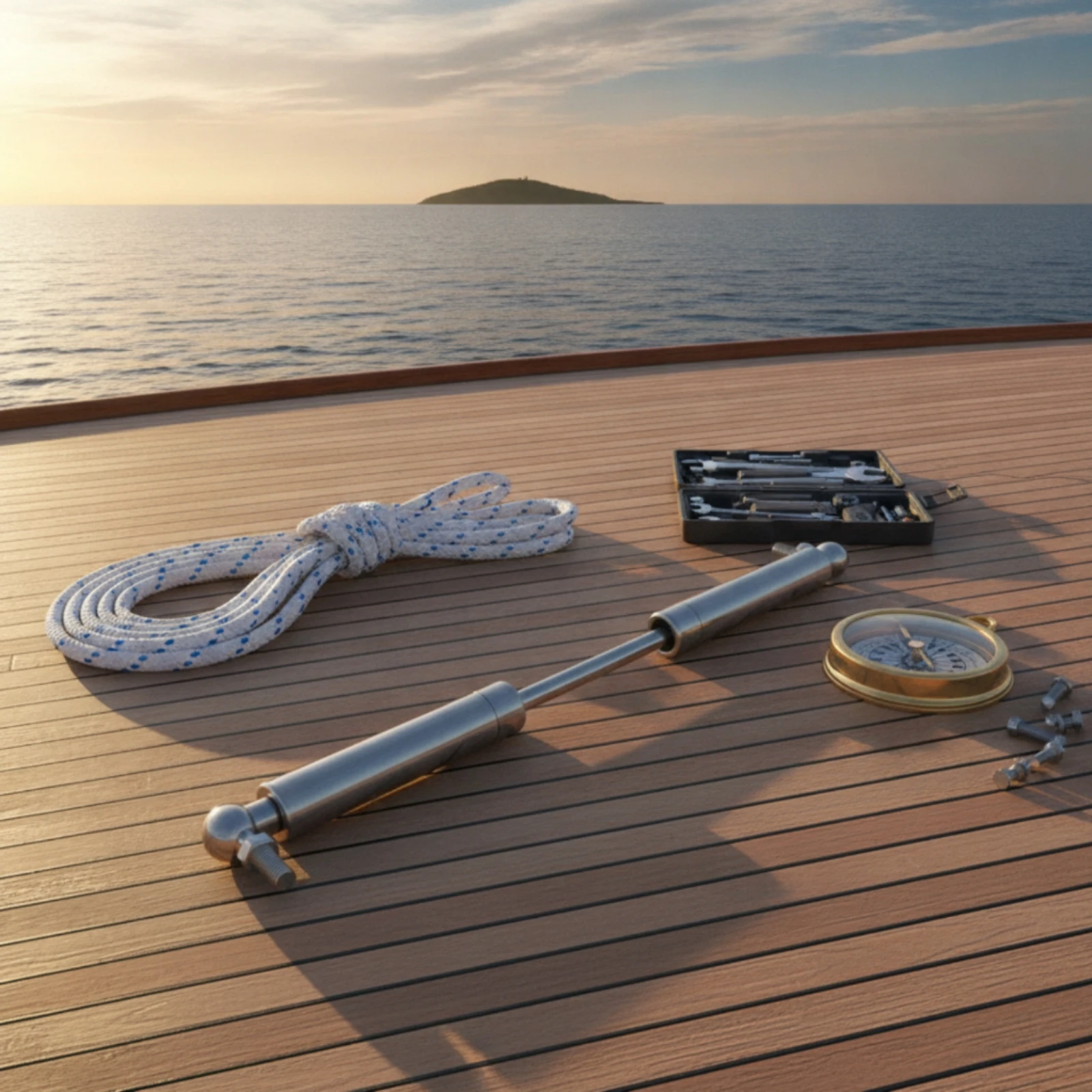 Hydraulic Support Rod Sturdy Marine Hatch Strut Lift Support with Ball Joints Quick Installation Gas Spring with Ball Joints