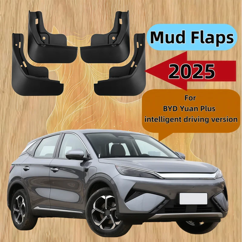 Car Mud Fenders For BYD Atto 3 Evo Yuan Plus SC2E 2026 2027 2028 Antifreeze Mudguards Door Guard Mudflaps Flare Auto Accessorie