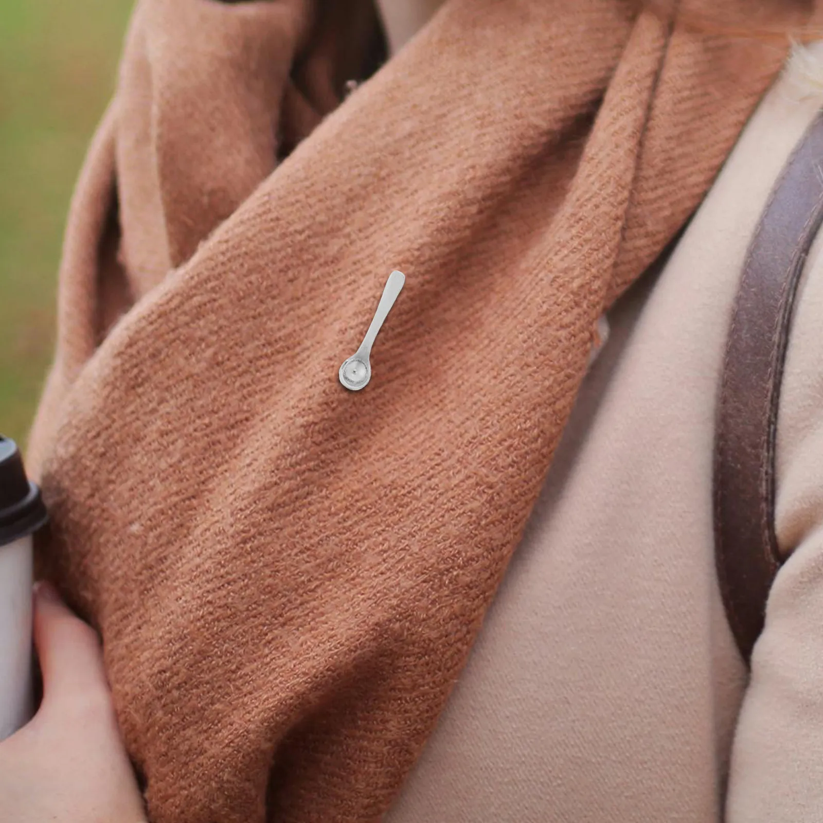 3Pcs Coffee Brooch Creative Alloy Spoon Pins Cute Badge for Backpack Hat Clothing Coffee Lover Pin Funny Metal Lapel Pin