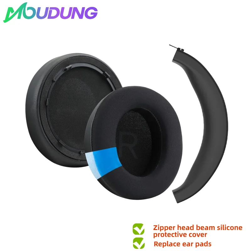 Replacement Ear Pads/Silicone zipper head beam protective cover For Anker Space Q45 Headphone Sleeve Replace accessories - view 4