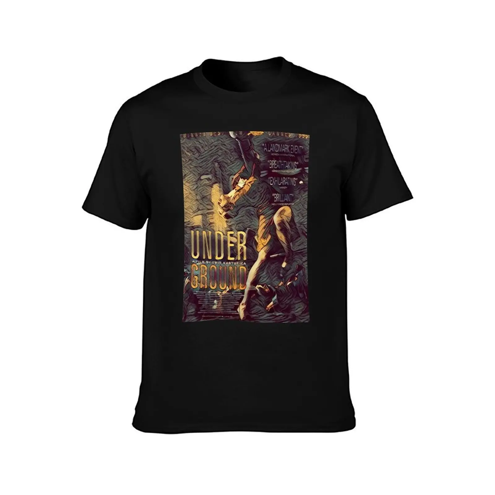 Underground by Emir Kusturica T-Shirt, Summer Casual Cotton Tee, Oversized Streetwear Tops, Vintage Graphic Print, 100% Cotton