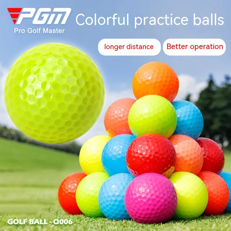 5Pcs/Pack PGM Golf Color Ball New Golf Color Ball Two/Three Layer Practice Ball Multi Color Solid Ball Q006