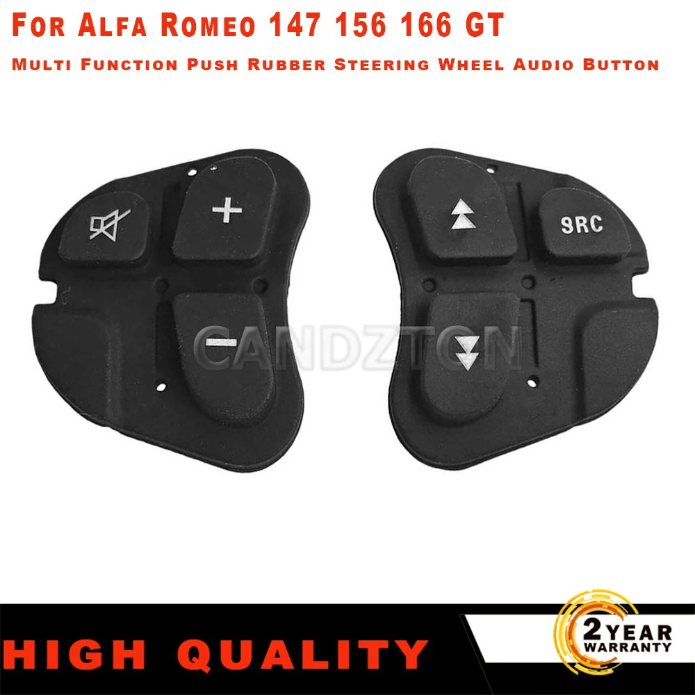 Suitable for ALFA ROMEO 147 156 166 GT MULTI FUNCTION PUSH RUBBER STEERING WHEEL AUDIO BUTTON