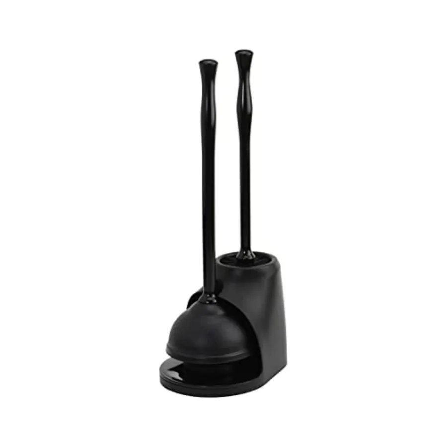 

Bowl Brush and Plunger Combo - Heavy-Duty Toilet Plunger and Cleaning Brush Ergonomic Handles Durable Bowl Brush Tackles Tough