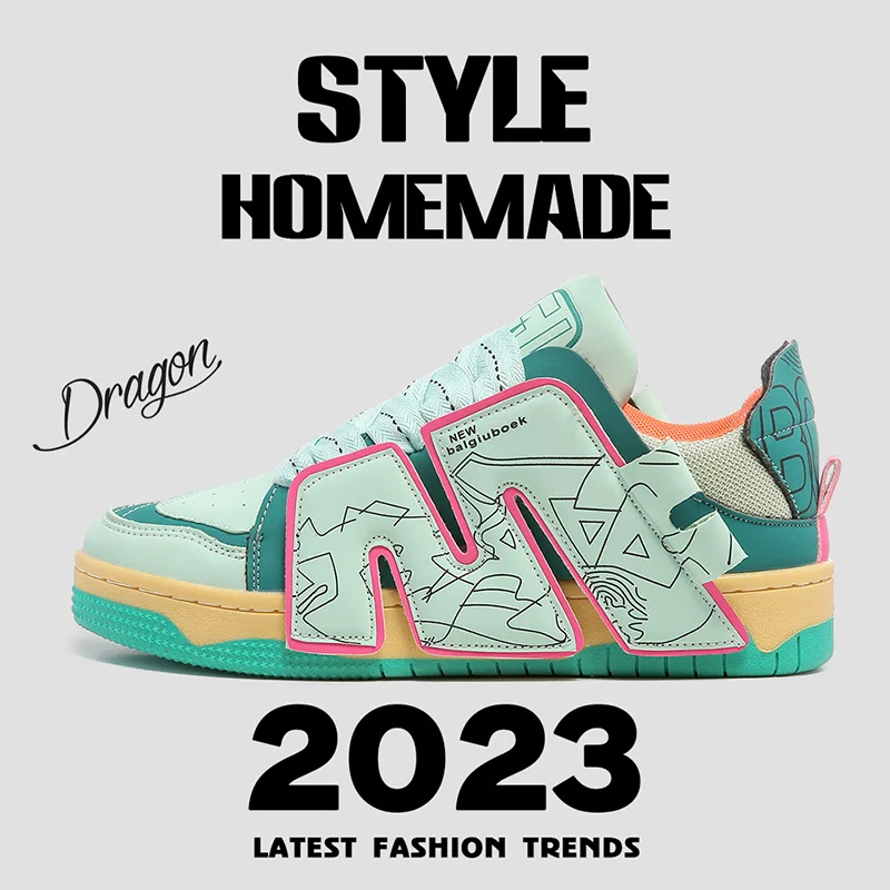 2023 Mens Outdoor Casual Chunky Shoes Unisex  Men Brand Designers Platform Sneakers Women Trendy Lace Up Comfortable Shoes