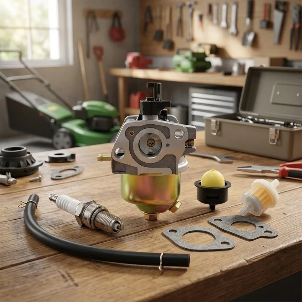 Replacement Carburettor Kit for GC-PM 46/1 S GC-PM 51/2 S HW For HBM 46 R For Lawnmower Engine and Refurbishment