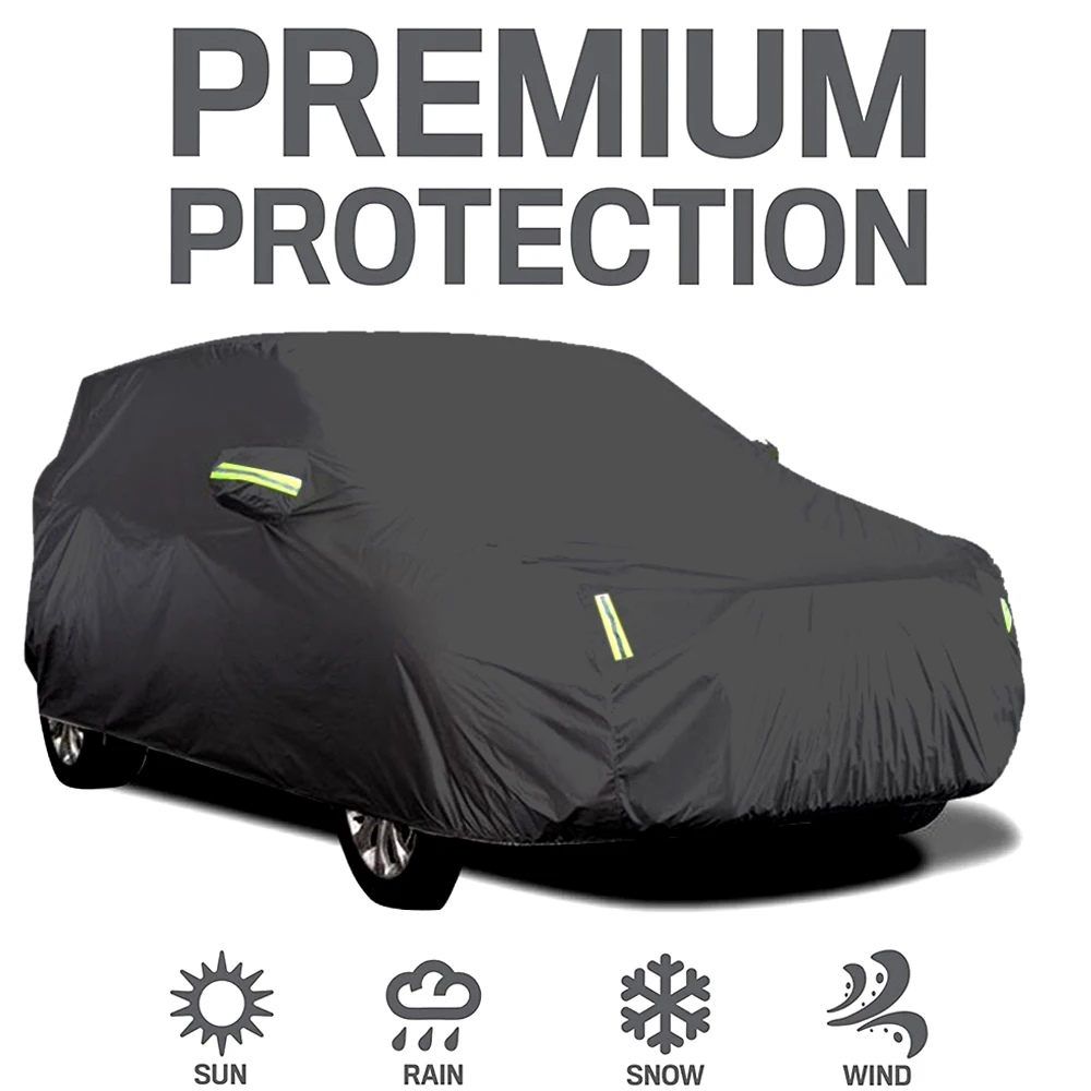 S-XXL Car Cover Sedan Full Covers with Reflective Strip Sunscreen Protection Dustproof&Waterproof UV Scratch-Resistant Universal