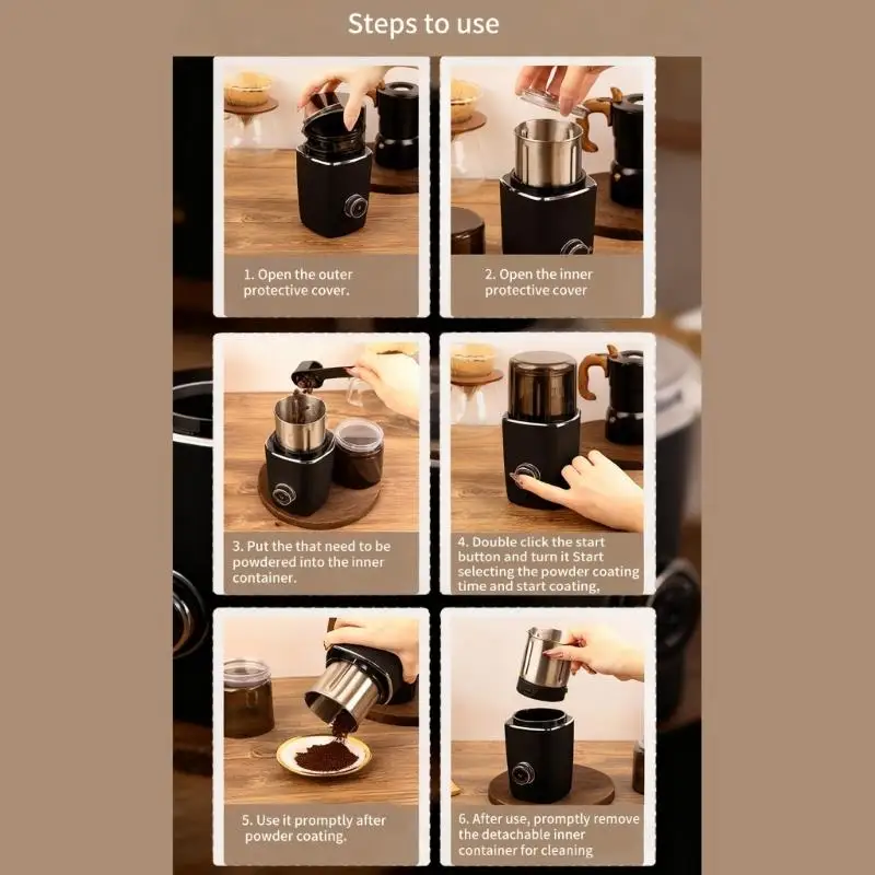compact-electric-grinding-machine-rechargeable-battery-stainless-steel-blade-system-for-kitchen-office-travel-use
