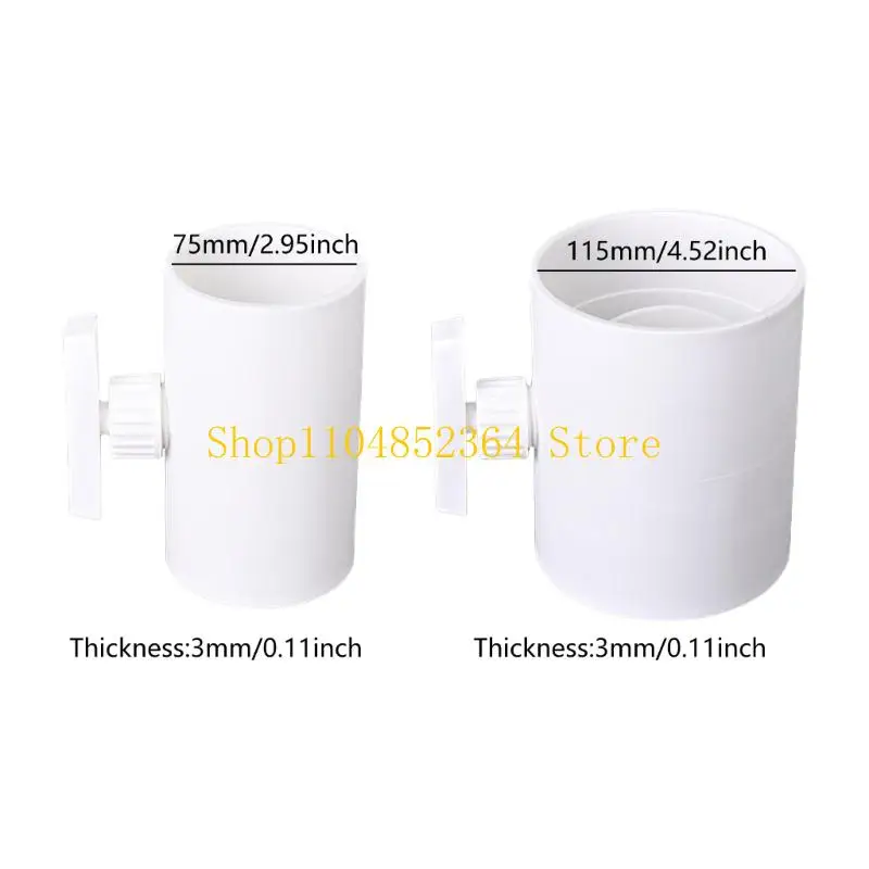 652F قناة التهوية عالية التهوية اليدوية منظم الهواء القابل للتعديل صمامات التحكم في تهوية البلاستيك ل HVAC #6