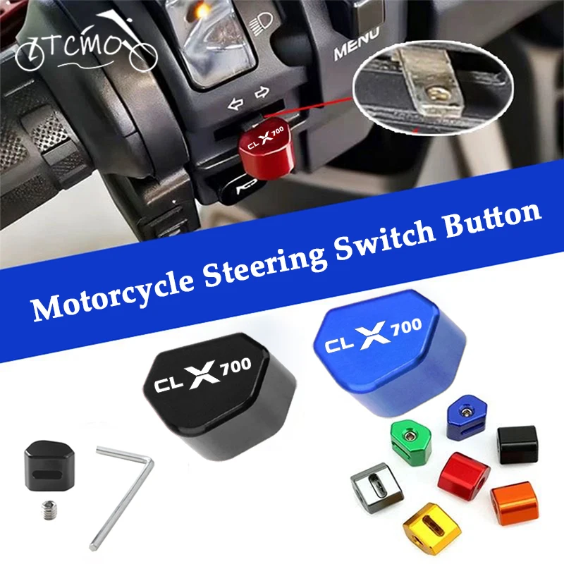 

For CFMOTO CLX700 CLX 700 700CLX 700CL-X CF700 CNC Aluminum Motorcycle Switch Button Turn Signal Switch Key Cap