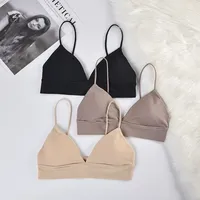 2022 New Summer Women Bra French Triangle Tube Top Sexy Seamless Bras Camisole Wireless Backless Lingerie Bralette