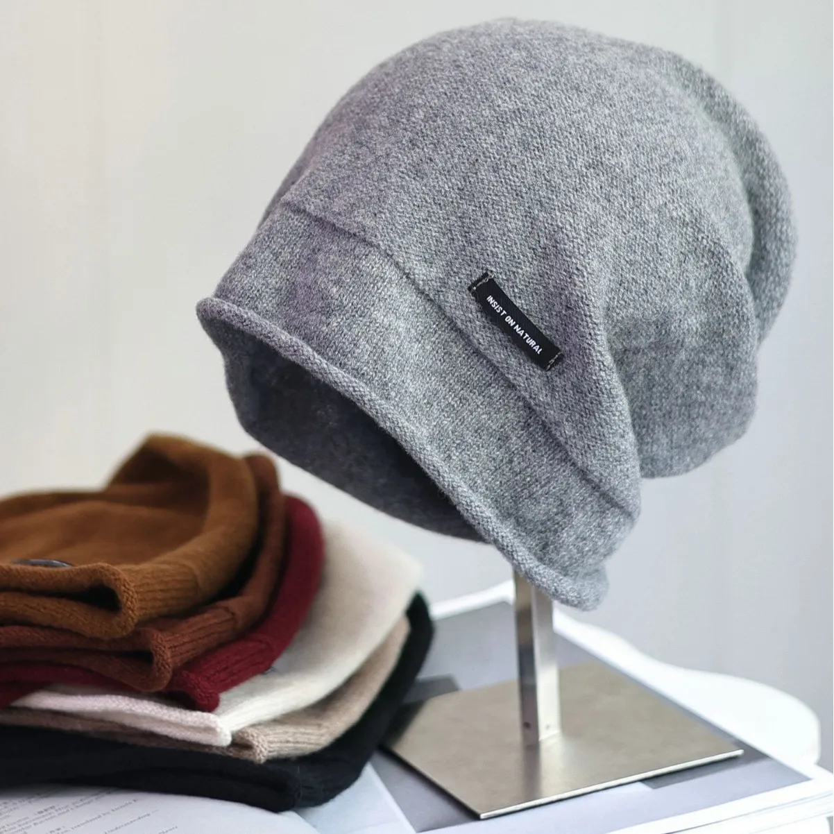 

100 шерсть ~ ленивый ветер, мягкая вязаная шляпа в стиле ретро, английская стандартная модная универсальная повседневная холодная шапка на осень и зиму