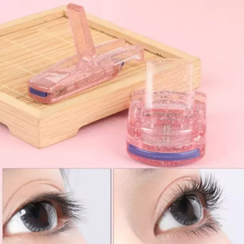 Professional ABS Eyelash Curler Multicolor Silicone Eyelash Curling Clip Mini False Eyelashes Auxiliary Cosmetic Tools