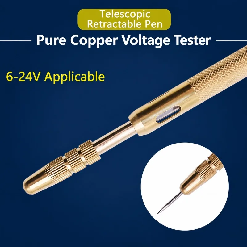 Automotive Circuit Detector Multifunctional Test Lamp Electrician Wiring Non-damaging Cable Maintenance Gadget 12V 24V Voltage