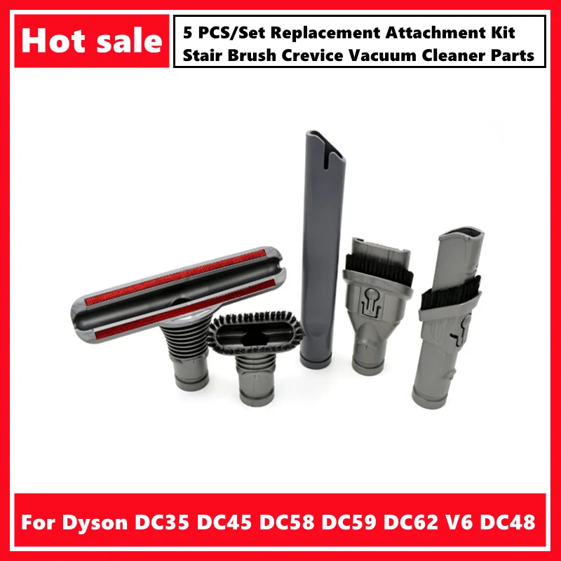 Replacement Attachment Kit for Dyson DC35 DC45 DC58 DC59 DC62 V6 DC48 Stair Brush Crevice Vacuum Cleaner Parts