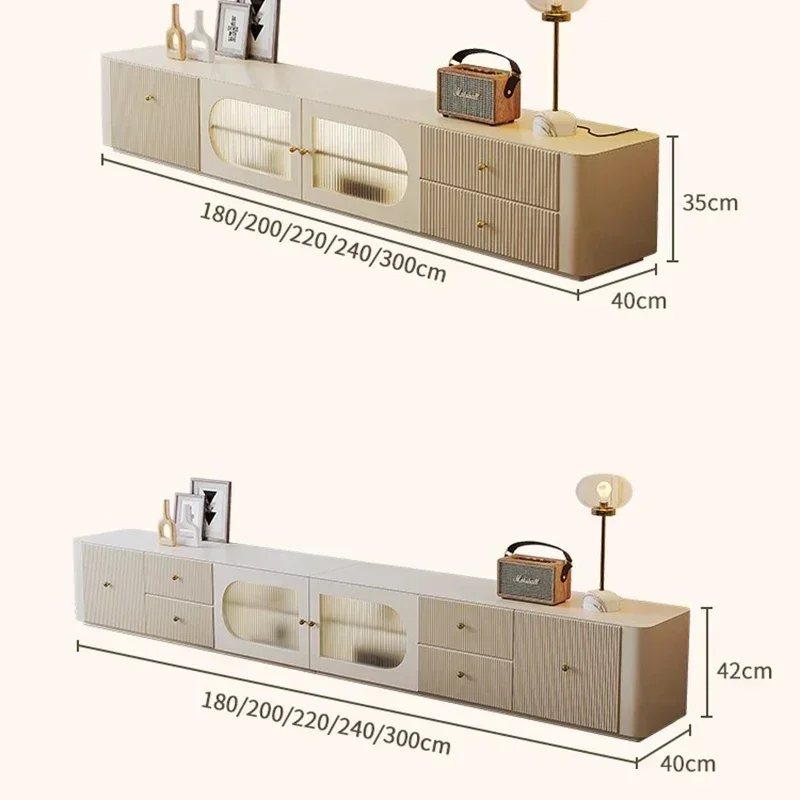 Meuble de télévision avec support, meuble moderne du milieu du siècle, table de salon, consoles