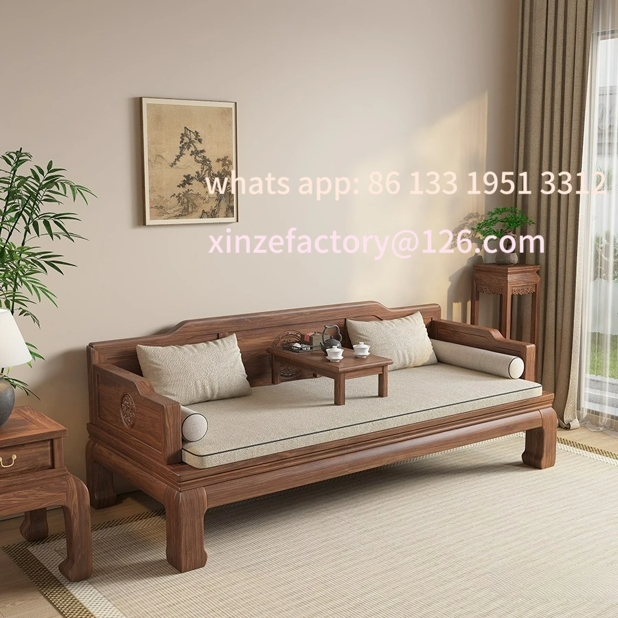 Lit Arhat personnalisable en noyer tout en bois massif, canapé-lit rétractable multifonction push-pull à double usage