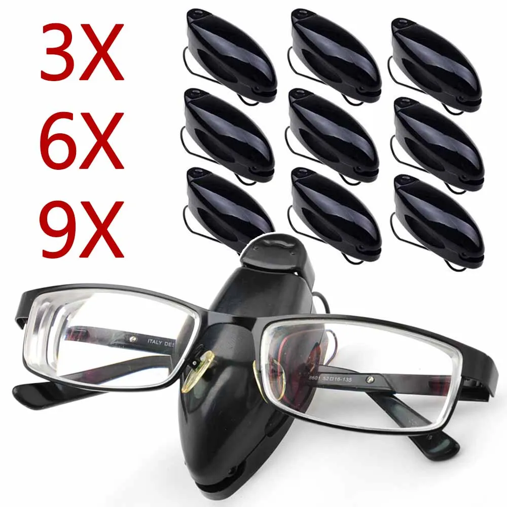 

3/6/9Pcs Car Eyeglass Storage Clip Sun Visor Sunglasses Holder for Card Ticket Stand Interior Accessories Car Eyeglass Holder
